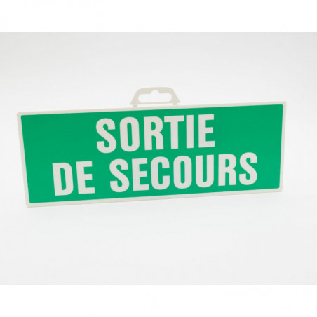 Plaque 330x120mm sortie de secours