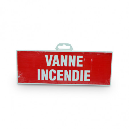 Plaque 330x120mm rigide vanne incendie