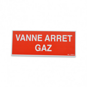 Plaque 330x200mm vanne...