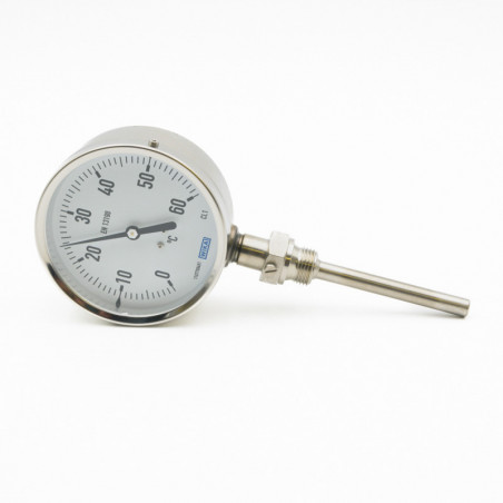 Thermomètre inox d100 15/21 vert. 0/+ 60